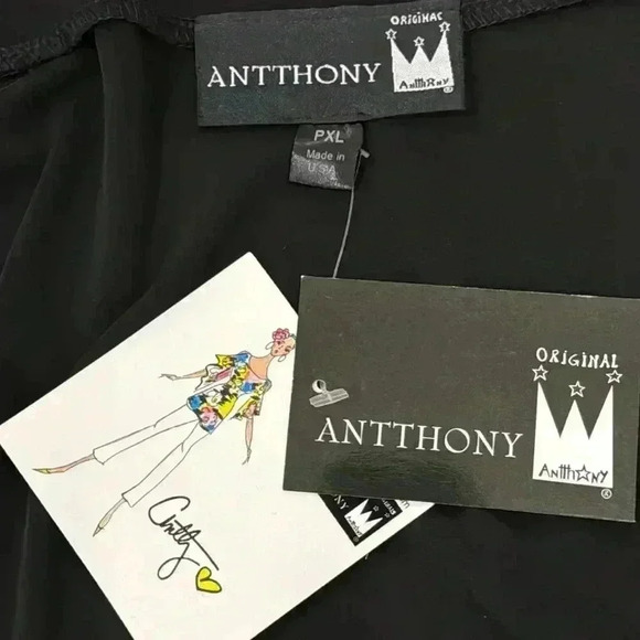 Size PXL Anthony Original dress and shrug in black, NWT - Picture 5 of 9